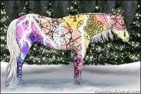 Horse Color:White Spotted Silver Sable Champagne Pearl Dun Splash Appaloosa 