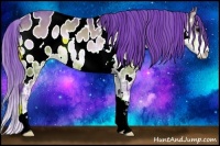 Horse Color:Watercolor Brown Onyx Sabino Appaloosa 