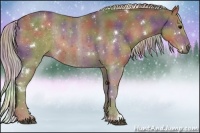 Horse Color:Nacre White Spotted Silver Black 