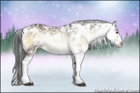 Horse Color:Brown Ice Onyx Sabino