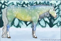 Horse Color:Watercolor Silver Brown Ice Splash