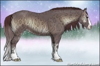 Horse Color:Chocolate Brown Ice Onyx Sabino