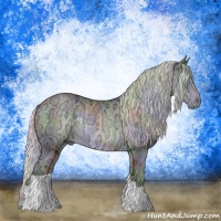Horse Color:Nacre Silver Black Chinchilla Ice Rabicano