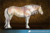 Horse Color:Watercolor White Spotted Silver Black Ice  and Painted Watercolor White Spotted Silver Blue Onyx Ice 