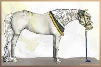 Horse Color:White Spotted Liver Red Onyx Splash