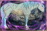 Horse Color:Watercolor Bay Rabicano 