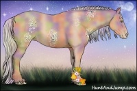 Horse Color:Nacre Watercolor White Spotted Silver Amber Champagne Sabino