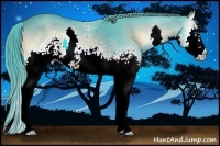 Horse Color:Watercolor White Spotted Liver Red Onyx Splash 