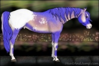 Horse Color:Watercolor Blue Onyx Snowcap 