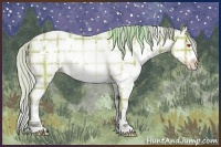 Horse Color:Plaid  White Spotted Silver Sable Champagne Chinchilla Ice 