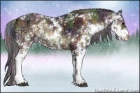 Horse Color:Nacre Brown Ice Onyx Sabino 