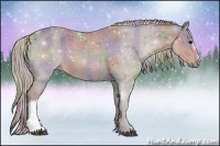 Horse Color:Nacre Silver Black 