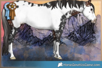 Horse Color:Brown Frame Near Leopard