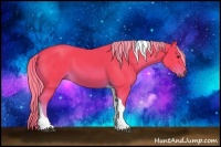 Horse Color:Watercolor Chocolate Palomino Tobiano 