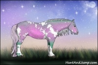 Horse Color:Watercolor White Spotted Silver Brown 