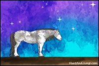 Horse Color:Nacre Black Ice Sabino Rabicano 