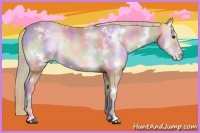 Horse Color:Nacre Watercolor White Spotted Liver Red Onyx Pearl