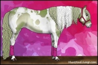 Horse Color:Watercolor Chocolate Palomino Onyx Tobiano
