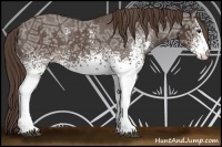 Horse Color:White Spotted Liver Chestnut Ice Varnish 