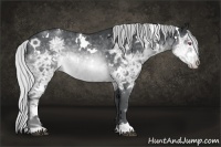 Horse Color:White Spotted Silver Brown Chinchilla Ice