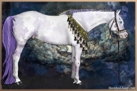 Horse Color:White Spotted Chocolate Smoky Creme Ice