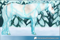 Horse Color:Thunderstruck White Spotted Silver Bay Onyx Splash Frame 