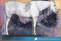 Horse Color:Painted Nacre Black Chinchilla Ice Tobiano  and Painted Nacre Silver Black Chinchilla Ice Tobiano 