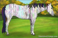 Horse Color:Painted Black Ice 