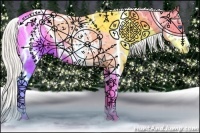 Horse Color:White Spotted Silver Sable Champagne Sabino Splash Appaloosa 