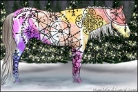 Horse Color:Sable Champagne Dun Sabino Splash Appaloosa 