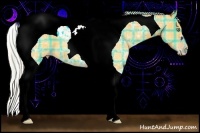 Horse Color:Plaid  Silver Amber Champagne Ice Dun Tobiano 