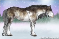 Horse Color:Brown Ice Onyx Sabino