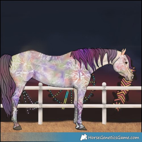 Horse Color:Nacre Buckskin Ice Dun 