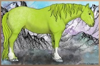 Horse Color:Watercolor Chestnut Rabicano 