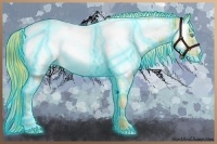 Horse Color:Thunderstruck Plaid  Smoky Creme Near Fewspot 