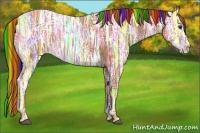 Horse Color:Painted Chestnut Ice Frame Rabicano