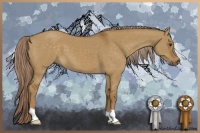 Horse Color:Chocolate Palomino Dun