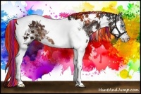 Horse Color:Painted Brown Ice Splash Tobiano