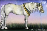 Horse Color:White Spotted Silver Grullo Chinchilla Onyx 