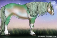 Horse Color:Watercolor Liver Red Onyx Rabicano 