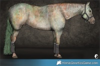 Horse Color:Red Dun Ice Brindle  and Red Dun Ice Brindle 