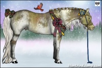 Horse Color:White Spotted Liver Red Dun  and White Spotted Liver Red Dun Sabino 