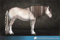 Horse Color:Liver Red Onyx Ice Pearl Mushroom and Blue Onyx Ice Pearl Mushroom