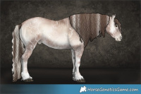 Horse Color:Liver Red Onyx Ice Pearl Mushroom  and Blue Onyx Ice Pearl Mushroom 