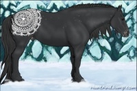Horse Color:Black Varnish Rabicano 