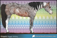 Horse Color:White Spotted Bay Ice 