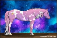 Horse Color:Watercolor White Spotted Brown 