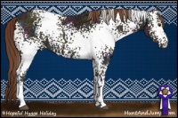 Horse Color:White Spotted Midnight Chestnut Ice 