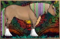 Horse Color:Painted White Spotted Silver Brown Dun Rabicano 