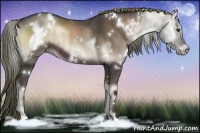 Horse Color:White Spotted Liver Red Onyx
